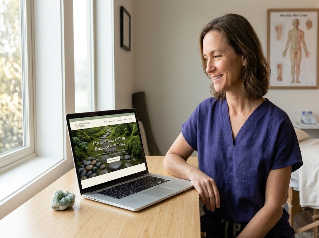 High-performance web design for wellness — custom website for therapists and holistic brand web development